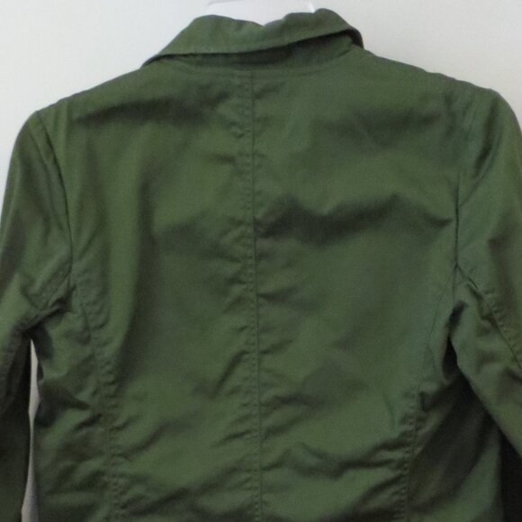 Tripp NYC Cotton Jacket Pockets Button Closure Lined SIZE Small Military Green - Picture 4 of 8